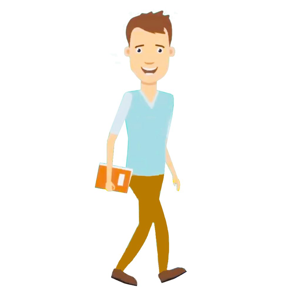 man walking illustration